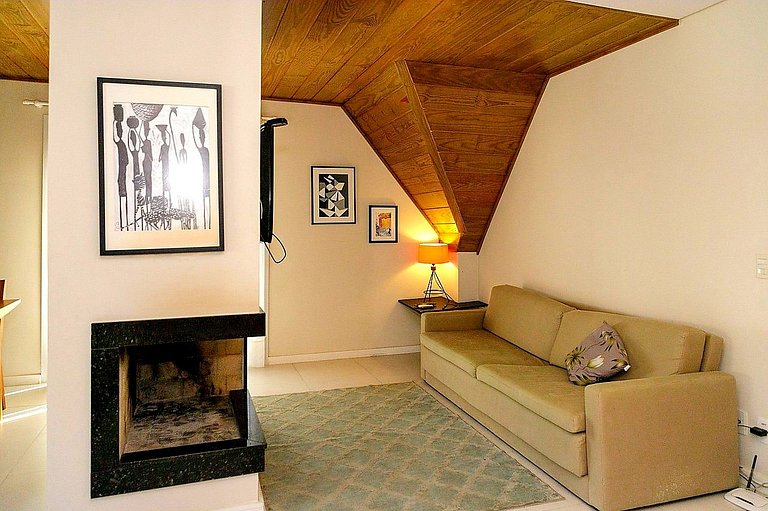 Fireplace and coffe on the Main Street of Gramado!