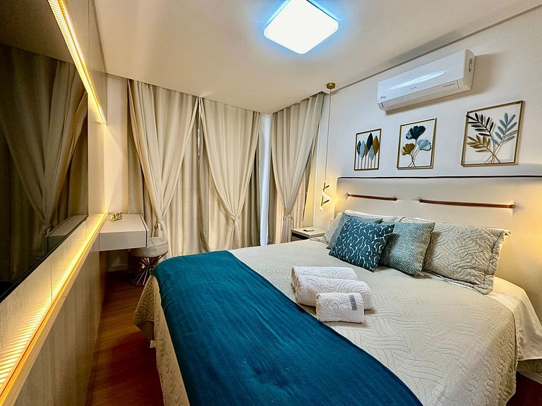 Sofisticado Apartamento com Sacada em Gramado