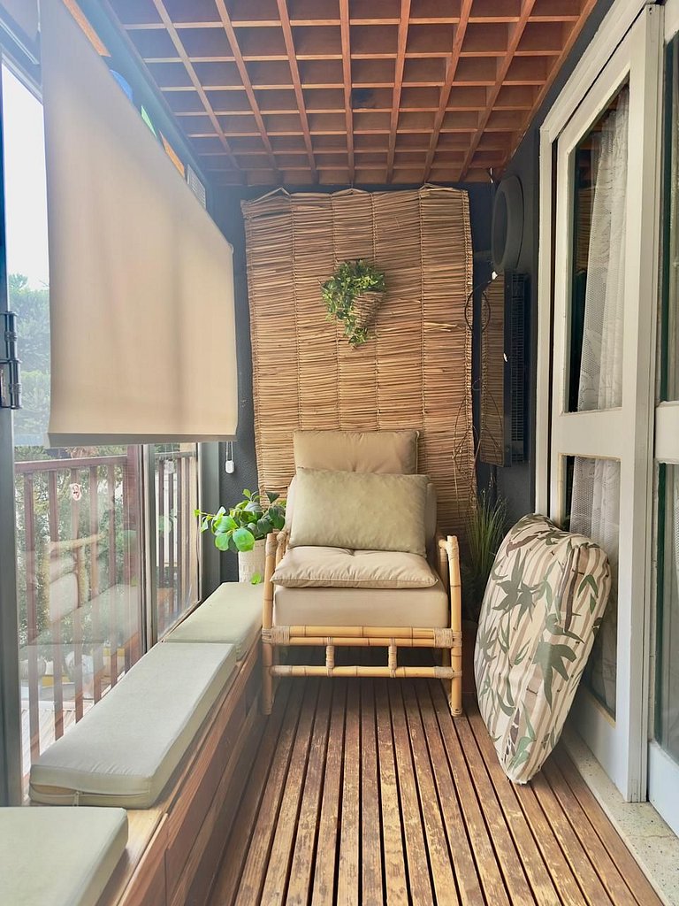 Apartamento retrô dentro da Rua Coberta