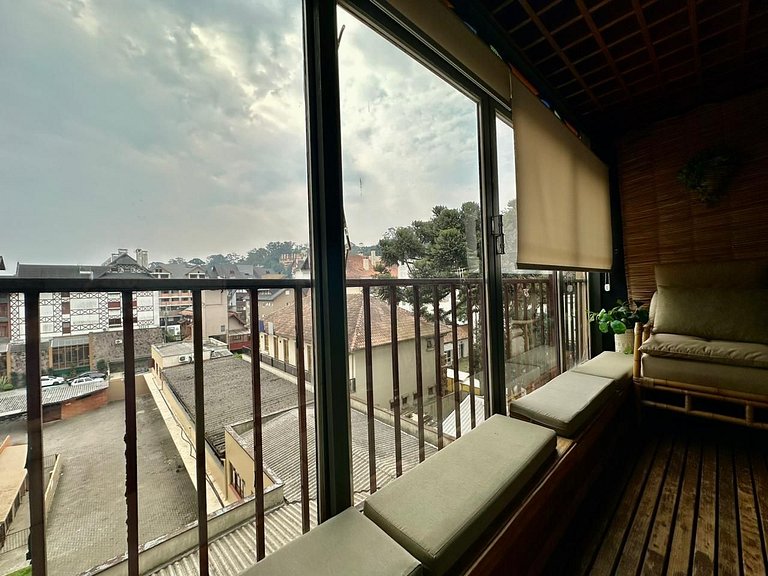 Apartamento retrô dentro da Rua Coberta