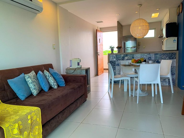 Aconchegante 2 dormitórios com 3 piscinas