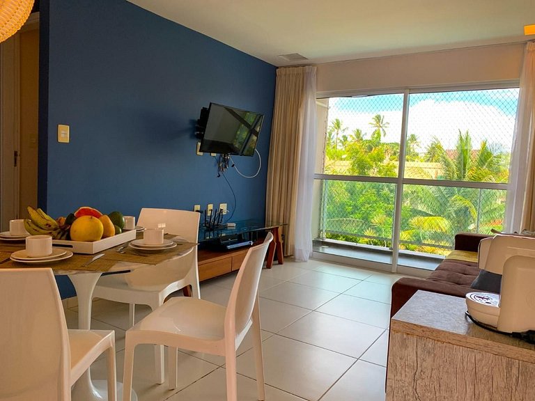 Aconchegante 2 dormitórios com 3 piscinas