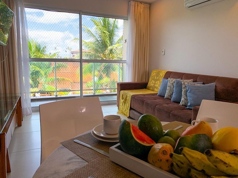 Aconchegante 2 dormitórios com 3 piscinas