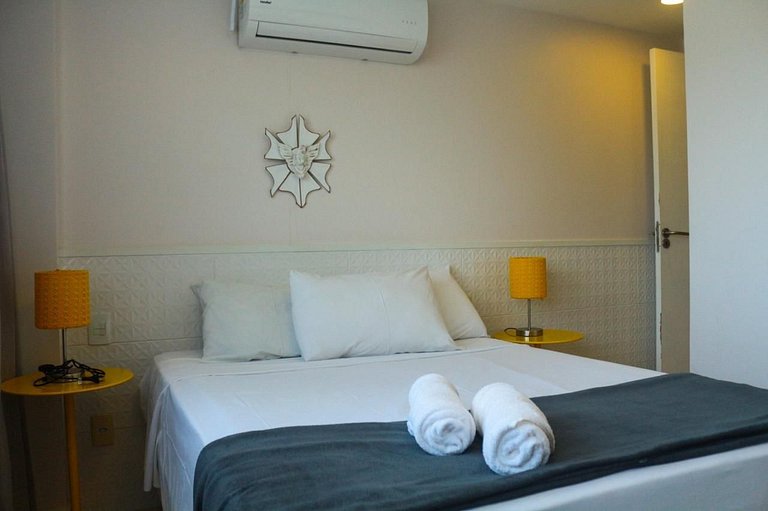 Aconchegante 2 dormitórios com 3 piscinas