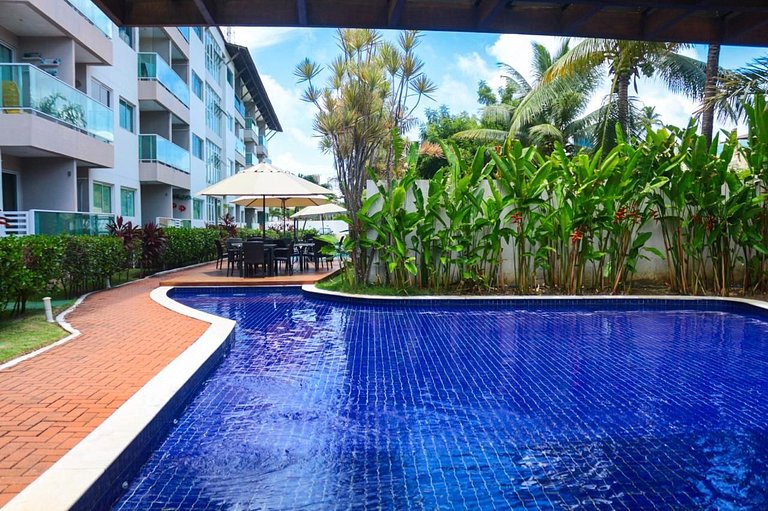 Aconchegante 2 dormitórios com 3 piscinas