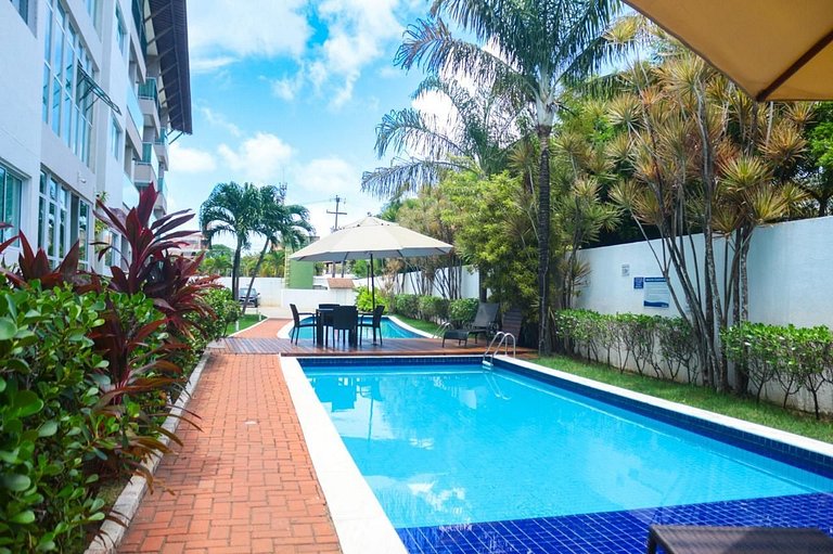 Aconchegante 2 dormitórios com 3 piscinas