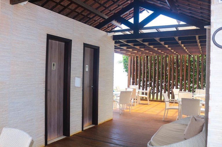 Aconchegante 2 dormitórios com 3 piscinas