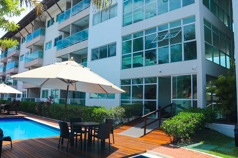 Aconchegante 2 dormitórios com 3 piscinas